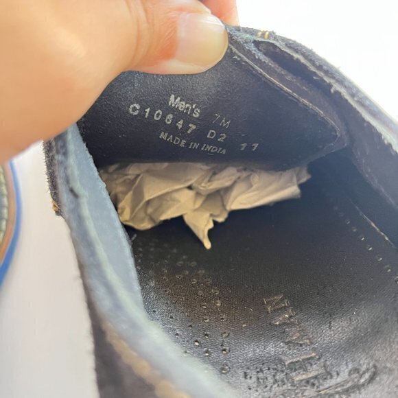 Cole Haan Black Suede Wingtip Oxford Men’s Size 7M Shoes Lace‎ Up Work Career - Picture 5 of 9